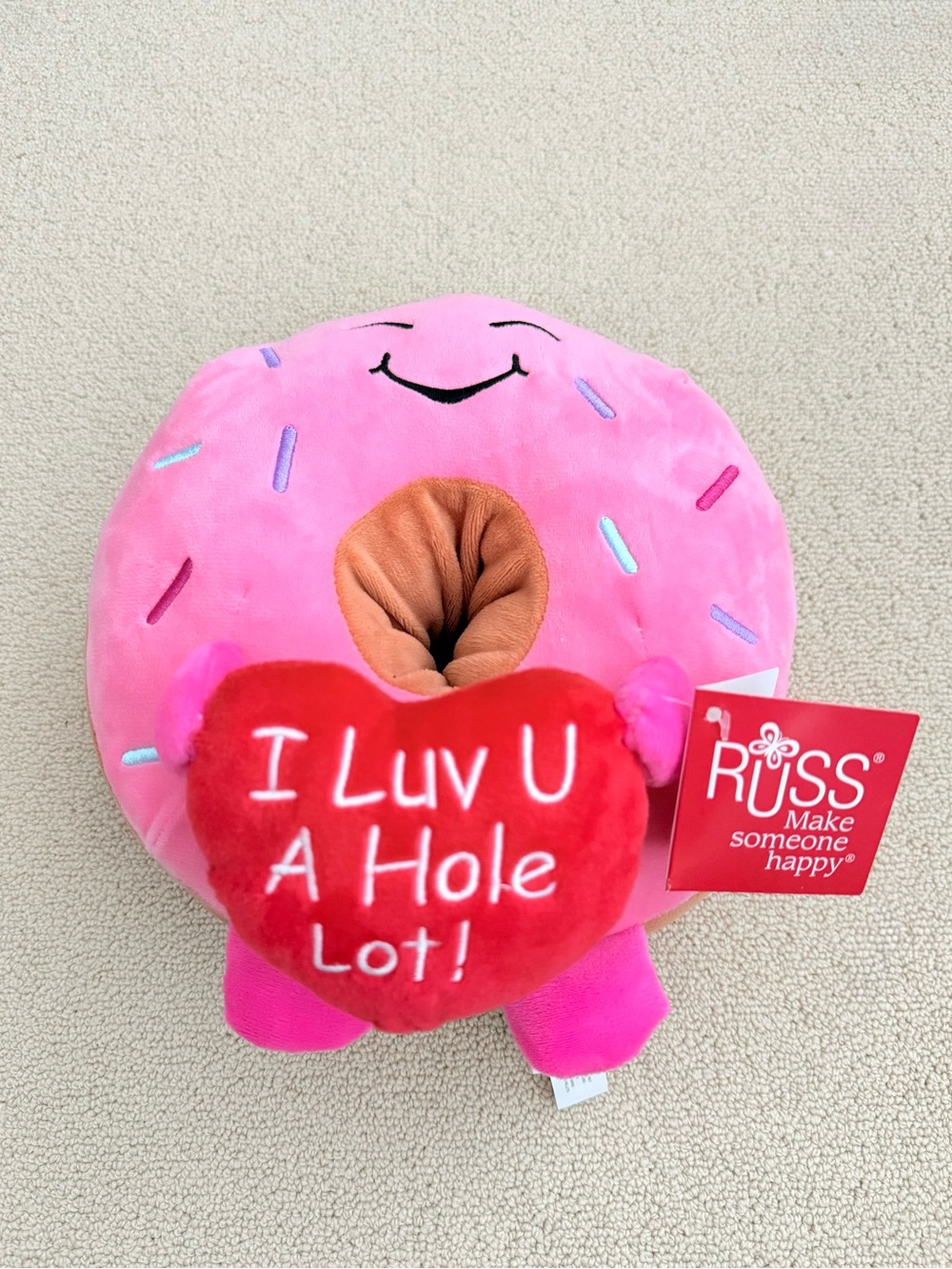 Russ Donut “I Luv U A Hole Lot” Plushie (Rare)
